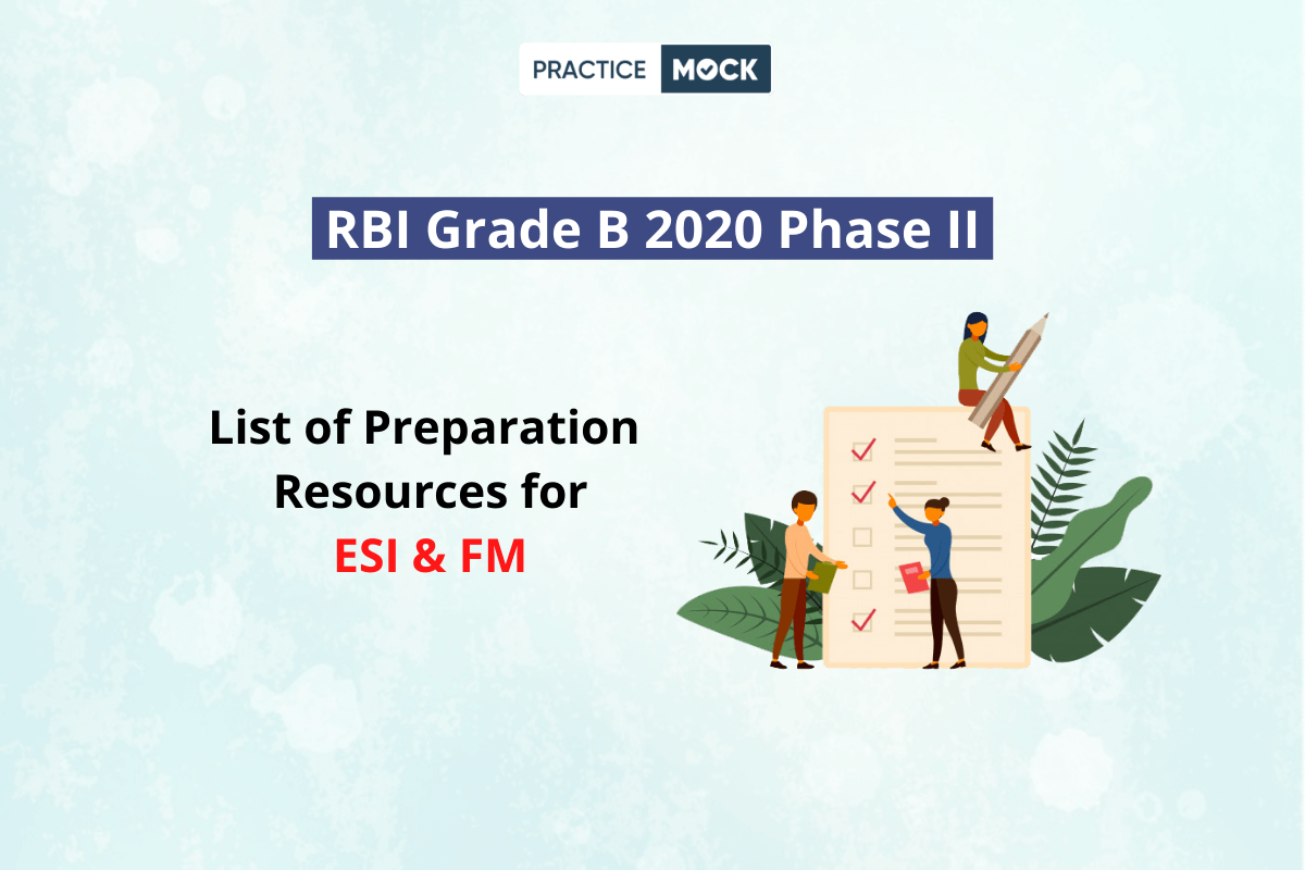 RBI Grade B 2021 Phase II- List of Books for a Solid Preparation