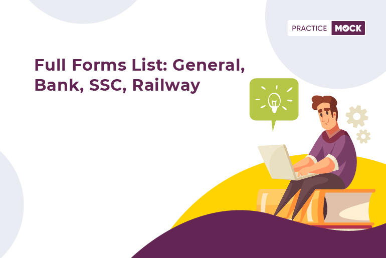 Full Forms List General Bank Ssc Railway Practicemock