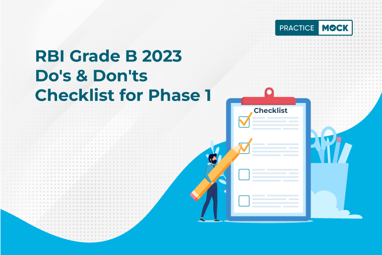 RBI Grade B 2023 Do's & Don'ts Checklist for Phase 1