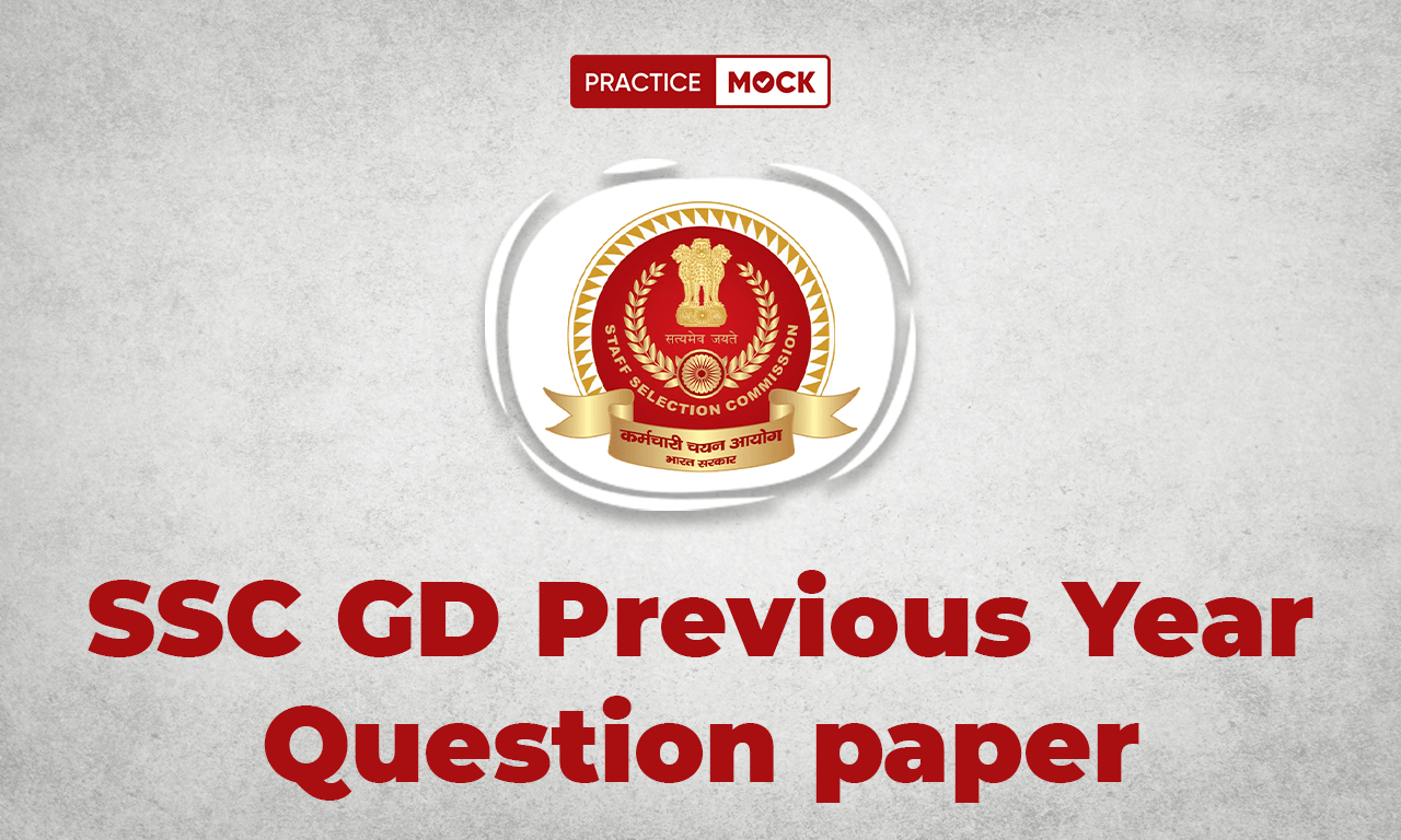 SSC GD Previous Year Question paper