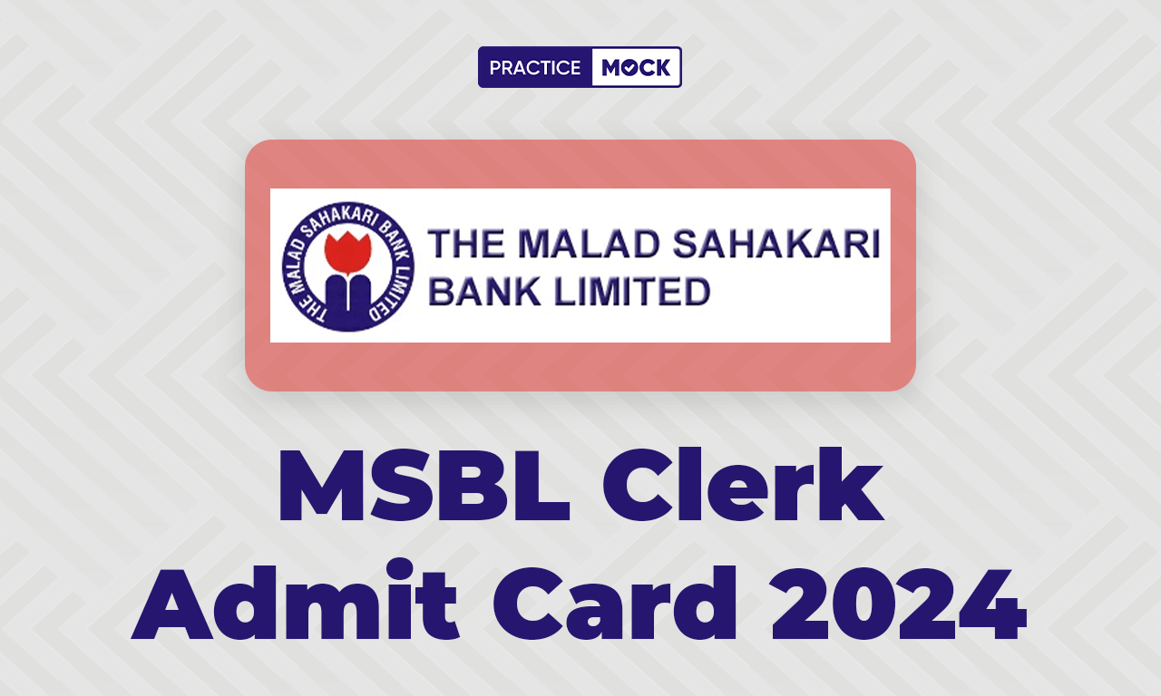 MSBL Bank Clerk Admit Card 2024