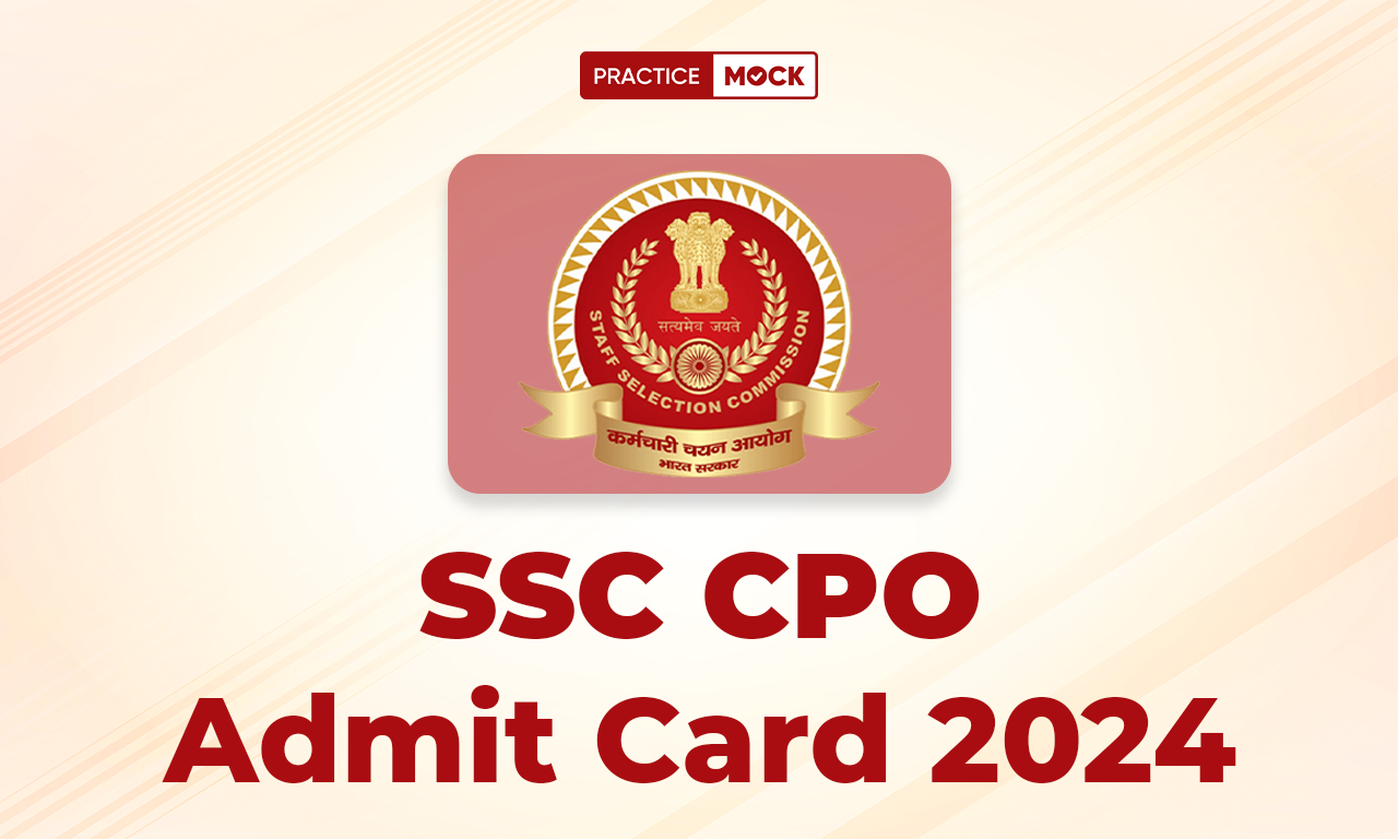 SSC CPO Admit Card 2024 new