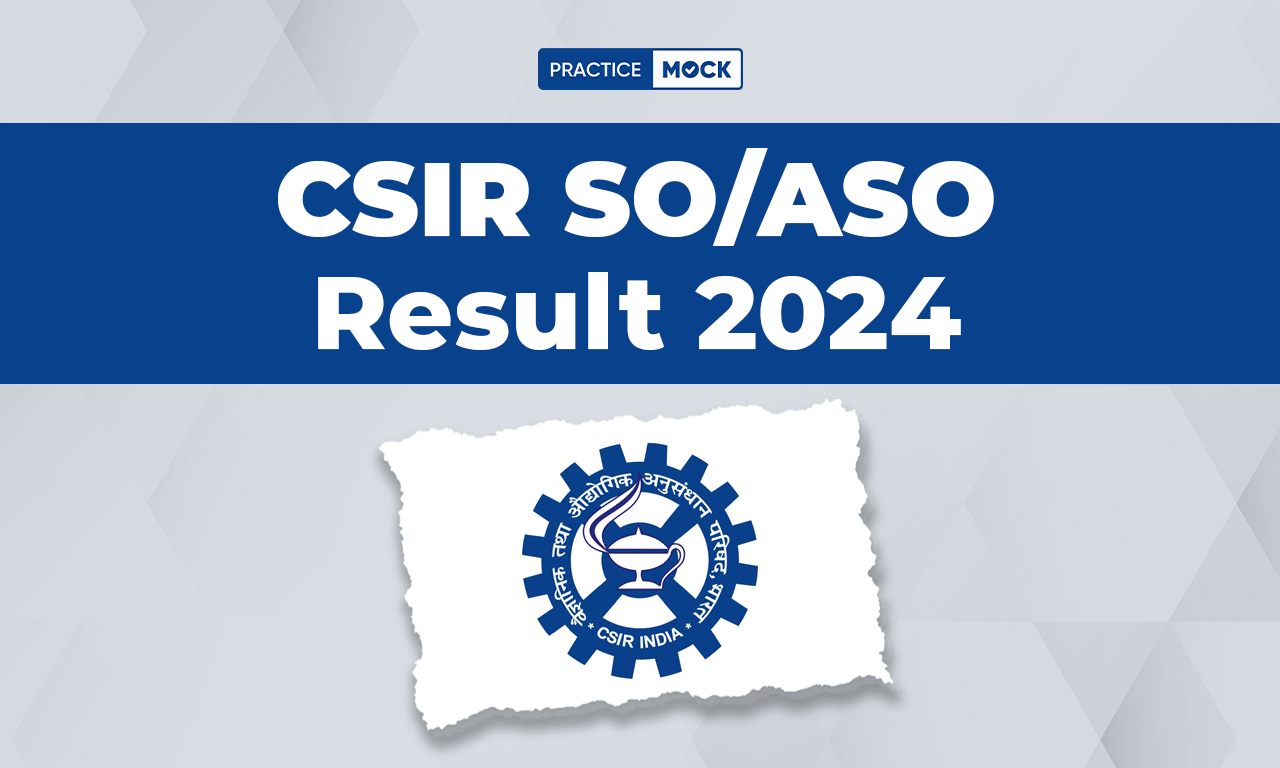 CSIR SO-ASO Result 2024