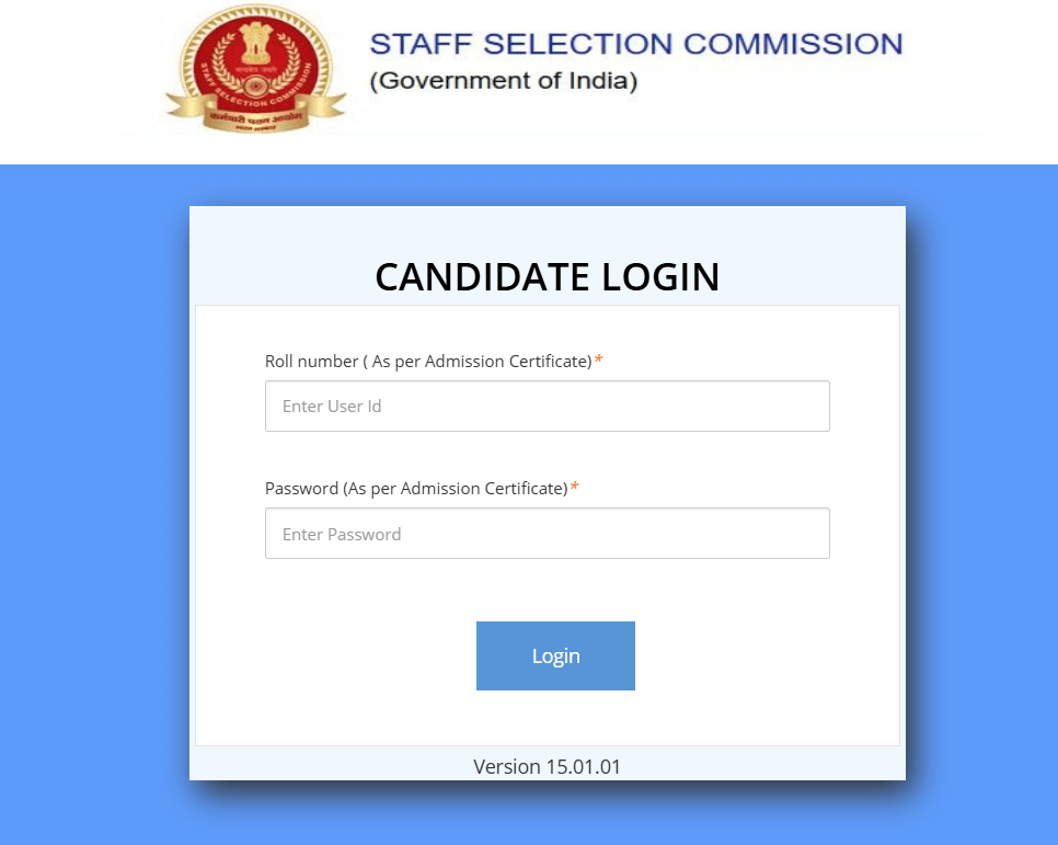 SSC Candidates Corner Portal