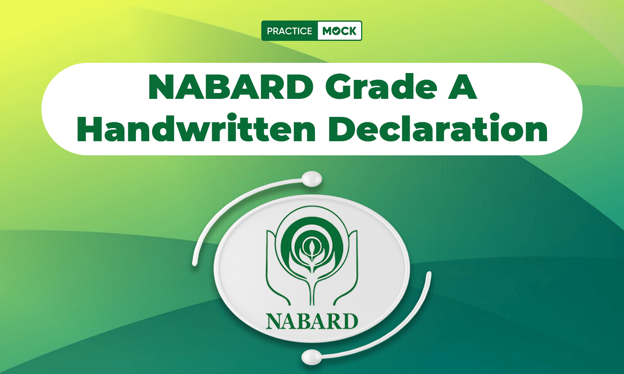 NABARD Grade A Handwritten Declaration 2024