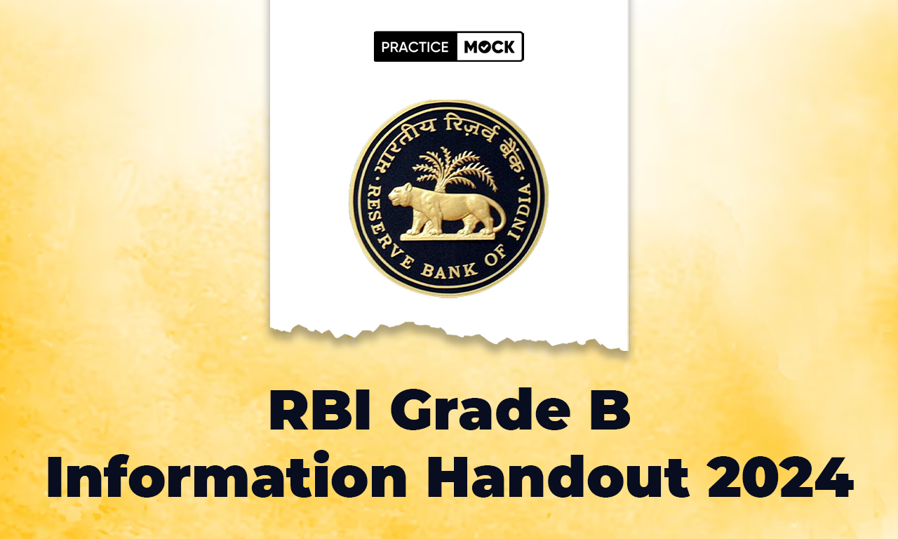 RBI Grade B Information Handout 2024 Out, Check PDFs