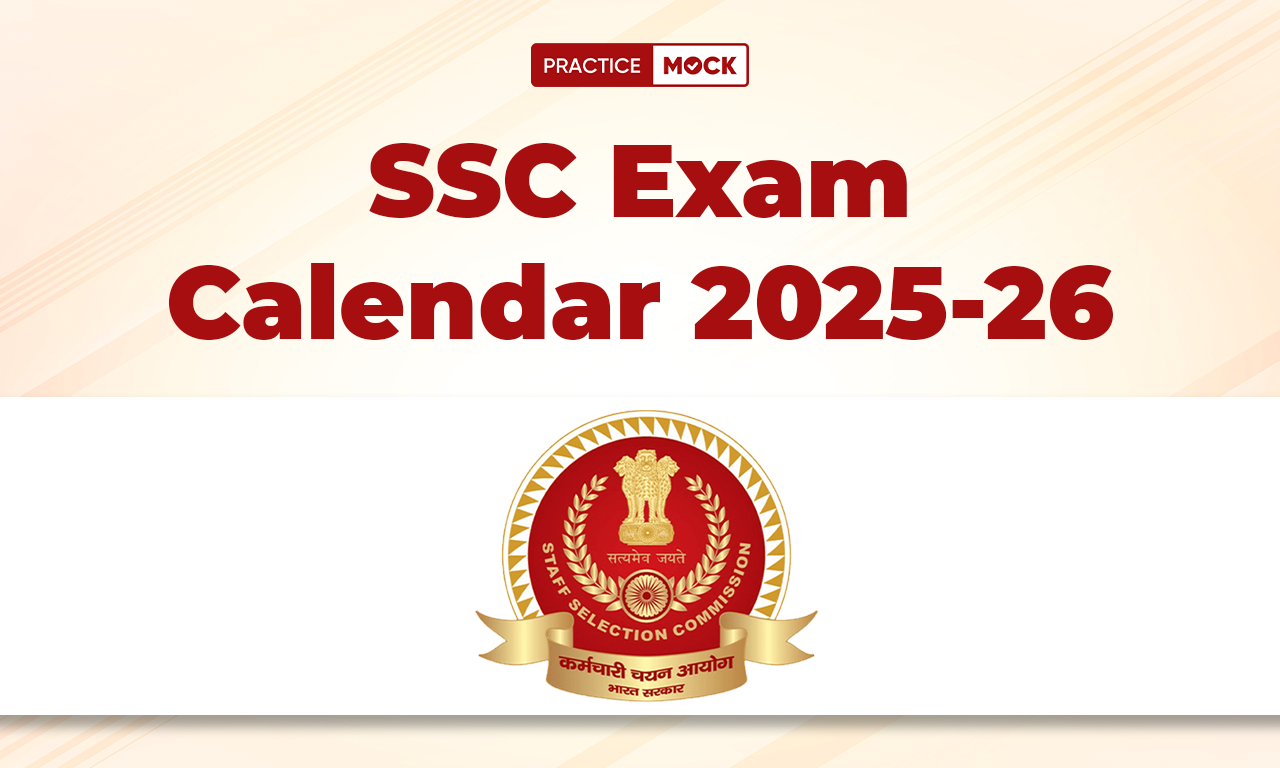 SSC Exam Calendar 2025-26